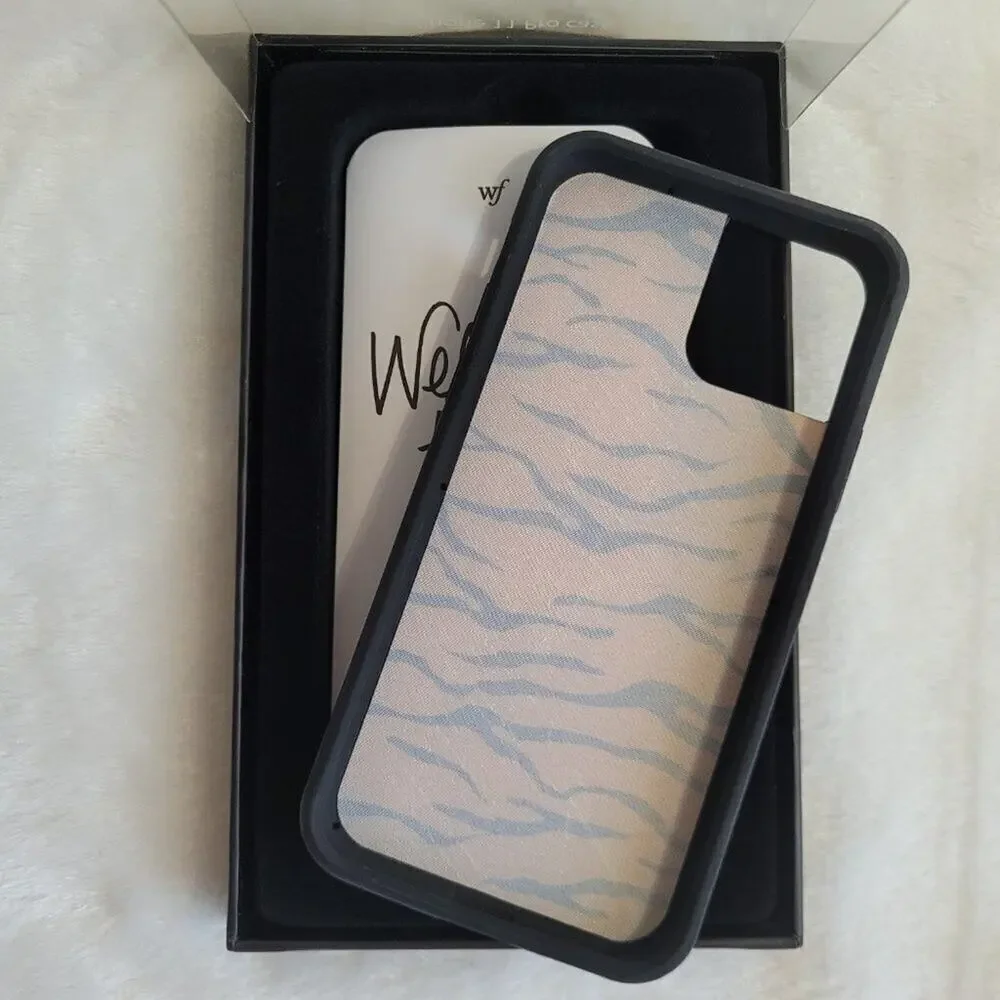 Wildflower Case for iPhone 11 Pro Tiger Print Orange & Black Rubber Bumper